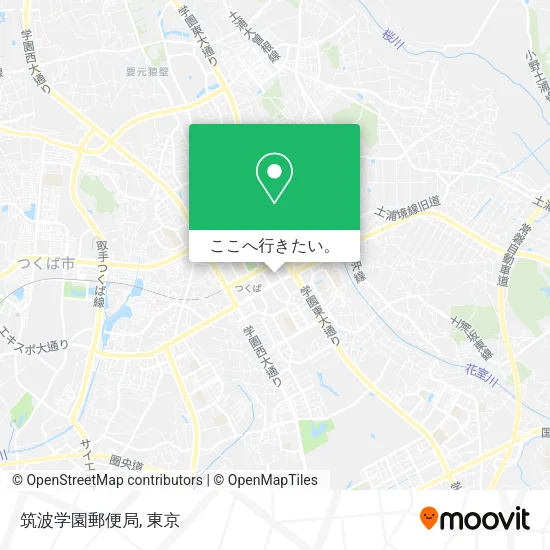 筑波学園郵便局地図