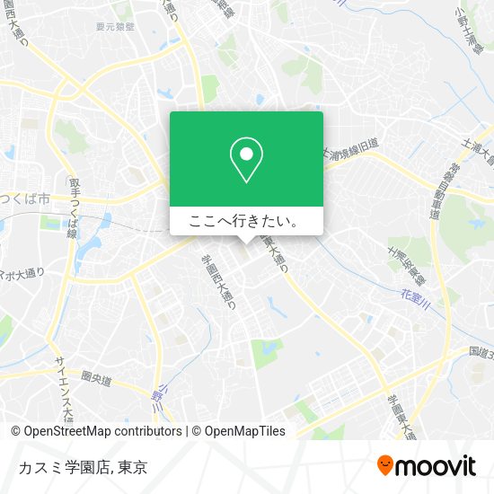 カスミ学園店地図