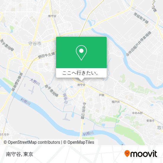 南守谷地図