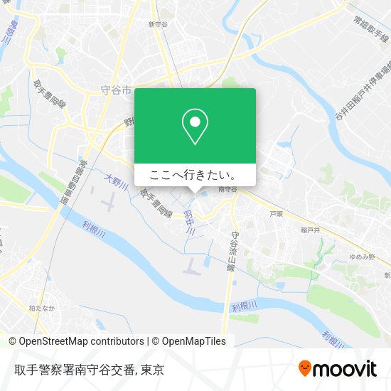 取手警察署南守谷交番地図