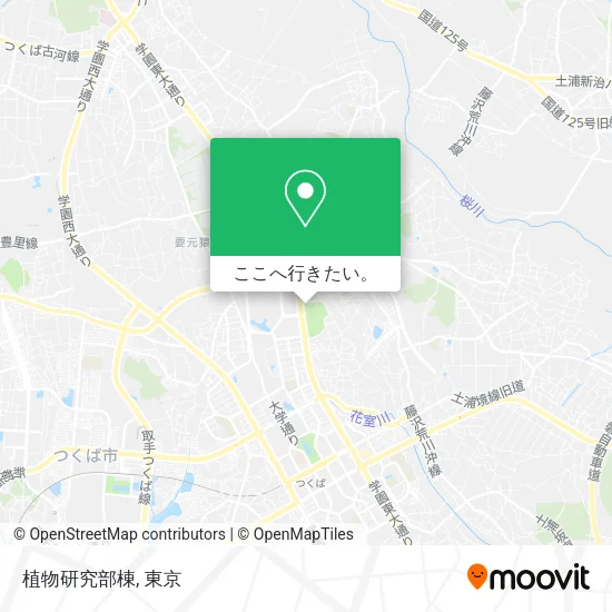 植物研究部棟地図