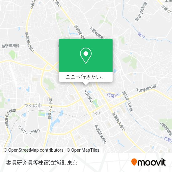 客員研究員等棟宿泊施設地図