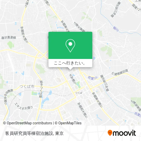 客員研究員等棟宿泊施設地図