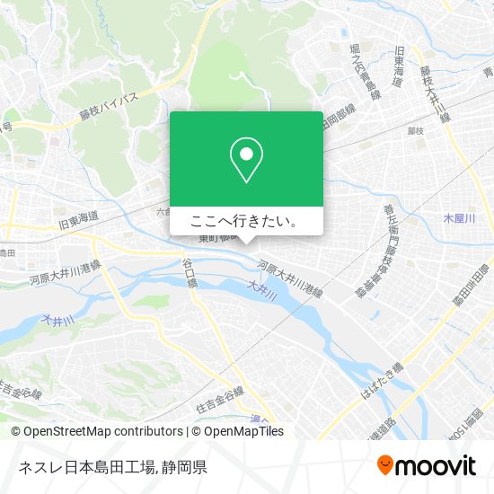 ネスレ日本島田工場地図