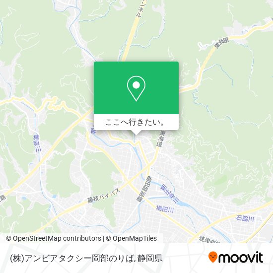 (株)アンビアタクシー岡部のりば地図