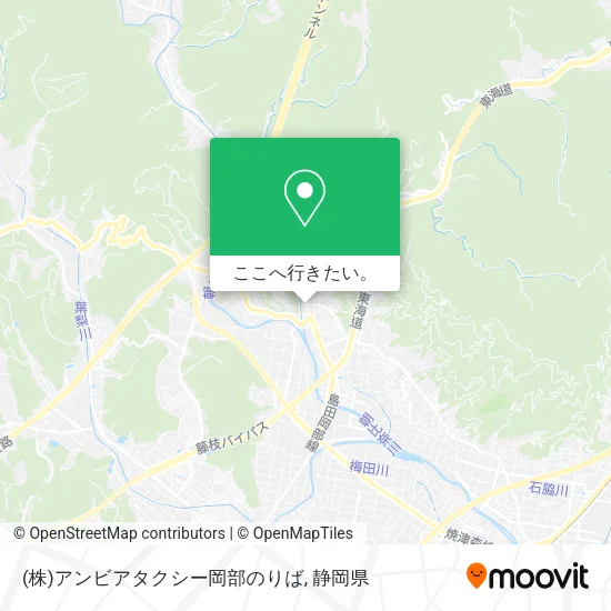 (株)アンビアタクシー岡部のりば地図