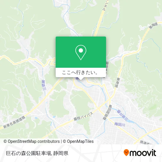 巨石の森公園駐車場地図