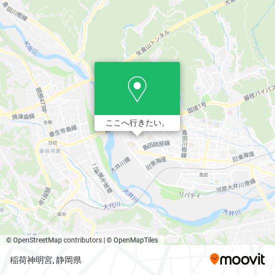 稲荷神明宮地図
