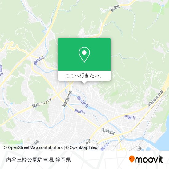 内谷三輪公園駐車場地図