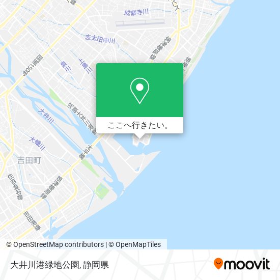 大井川港緑地公園地図