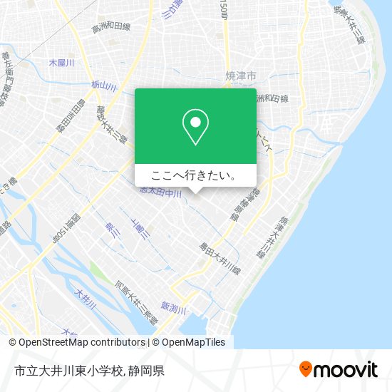 市立大井川東小学校地図