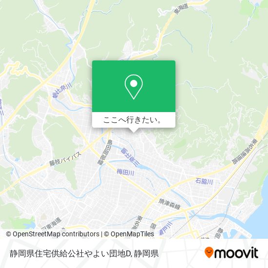 静岡県住宅供給公社やよい団地D地図