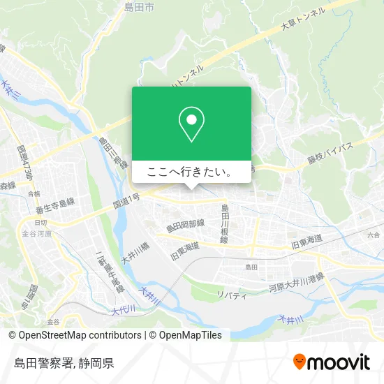 島田警察署地図