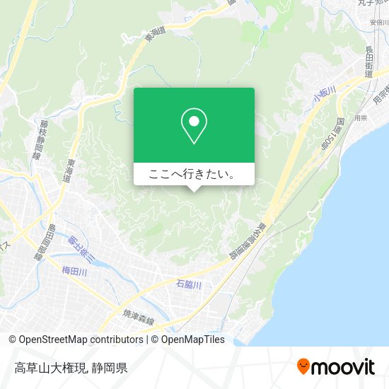 高草山大権現地図
