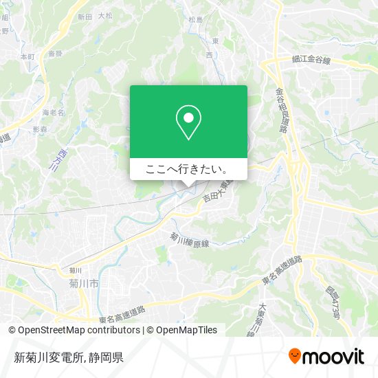 新菊川変電所地図