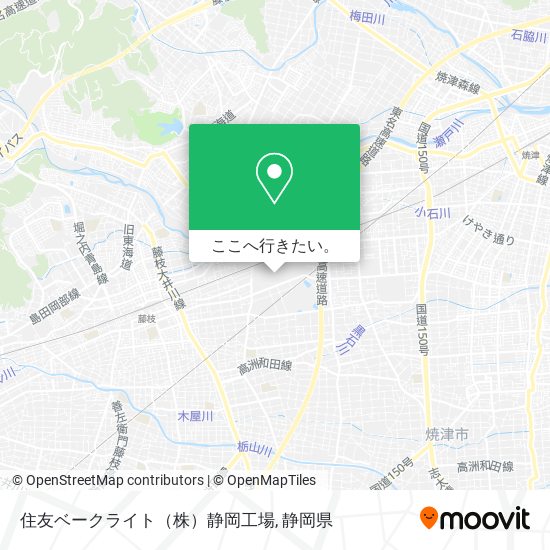 住友ベークライト（株）静岡工場地図