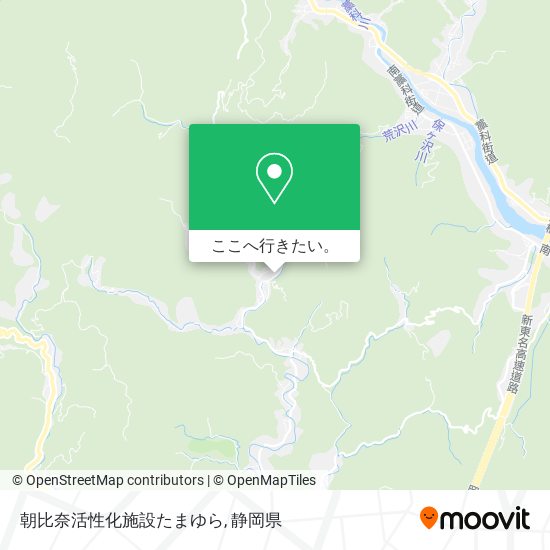 朝比奈活性化施設たまゆら地図