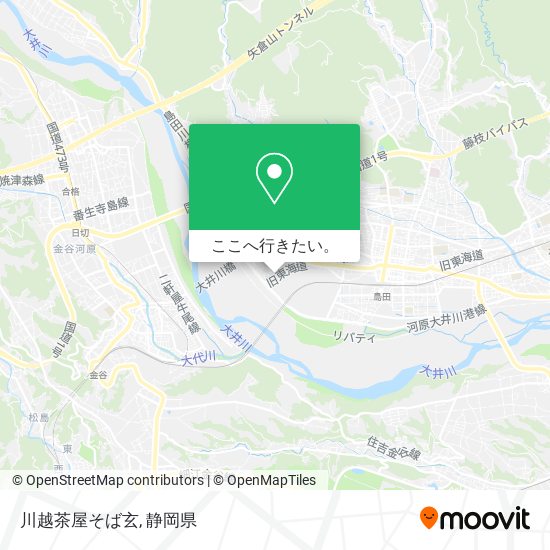 川越茶屋そば玄地図