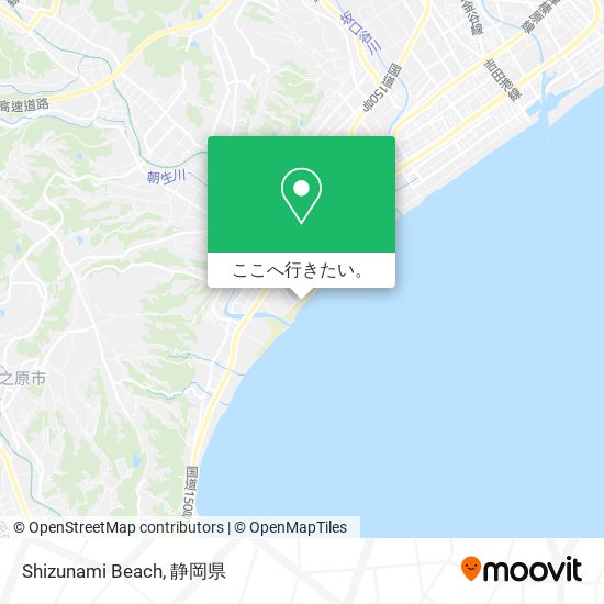 Shizunami Beach地図