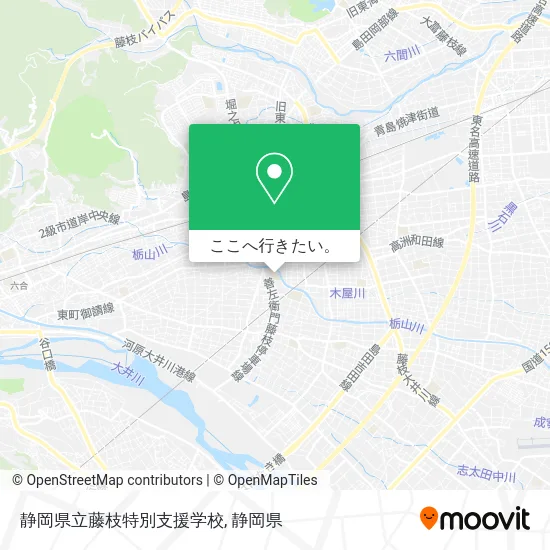 静岡県立藤枝特別支援学校地図