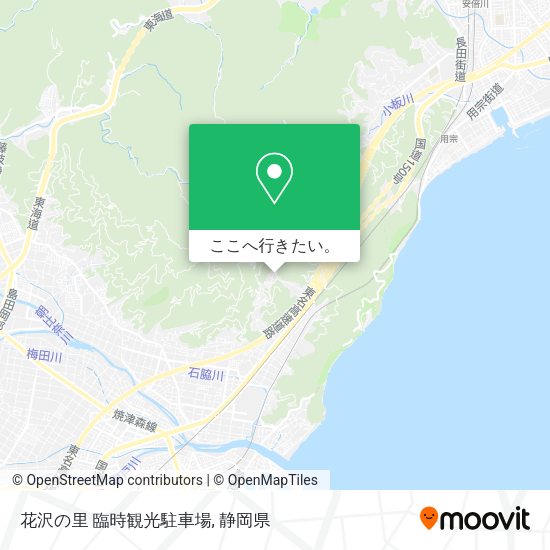 花沢の里 臨時観光駐車場地図