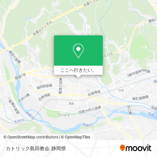 カトリック島田教会地図