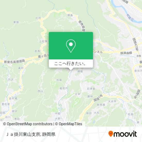 Ｊａ掛川東山支所地図