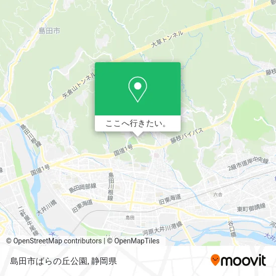 島田市ばらの丘公園地図