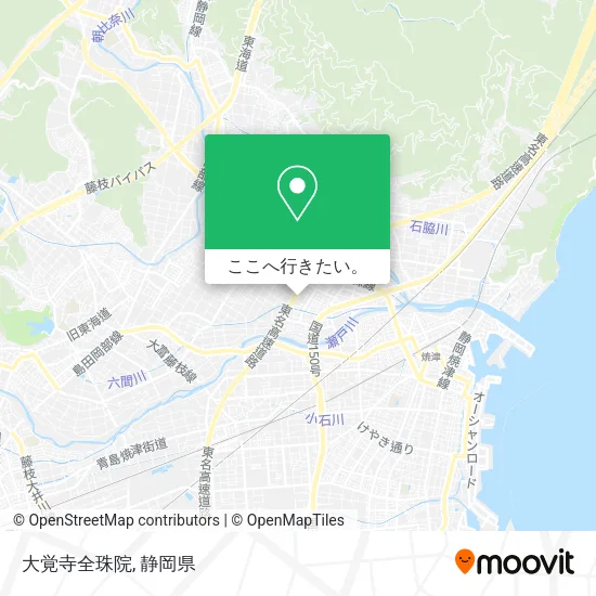 大覚寺全珠院地図