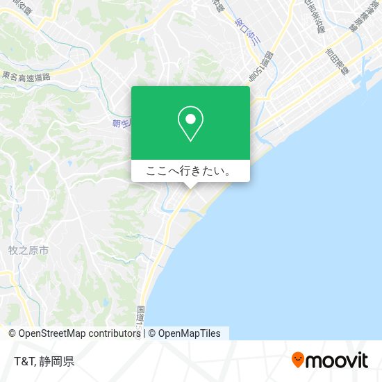 バスで牧之原市のt Tへの行き方