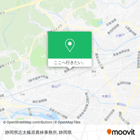 静岡県志太榛原農林事務所地図