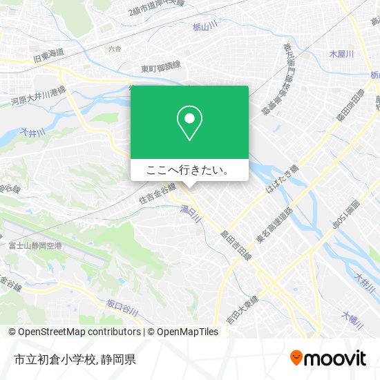 市立初倉小学校地図