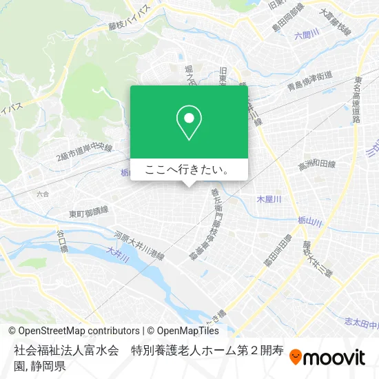 社会福祉法人富水会　特別養護老人ホーム第２開寿園地図