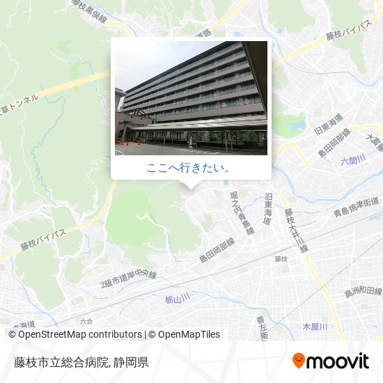 藤枝市立総合病院地図