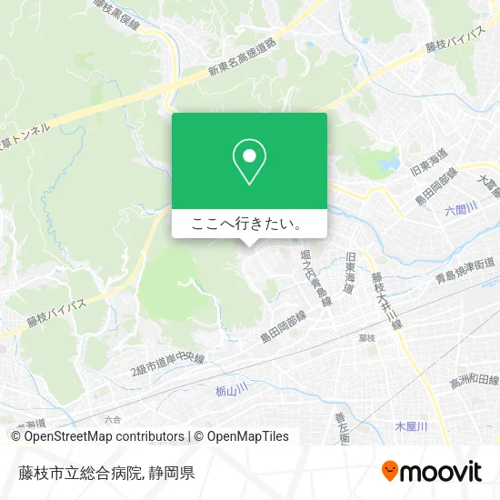 藤枝市立総合病院地図