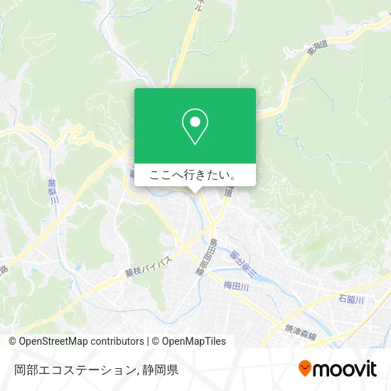 岡部エコステーション地図