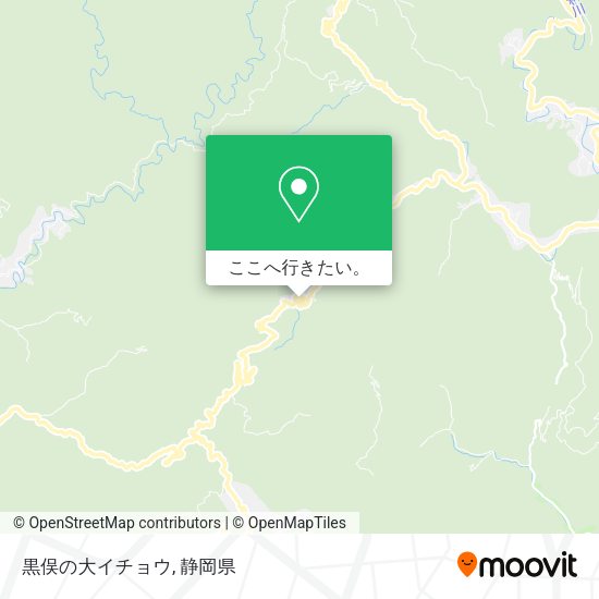 黒俣の大イチョウ地図