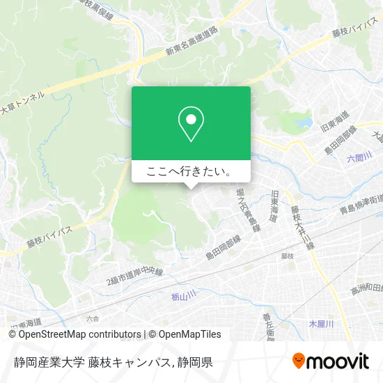 静岡産業大学 藤枝キャンパス地図