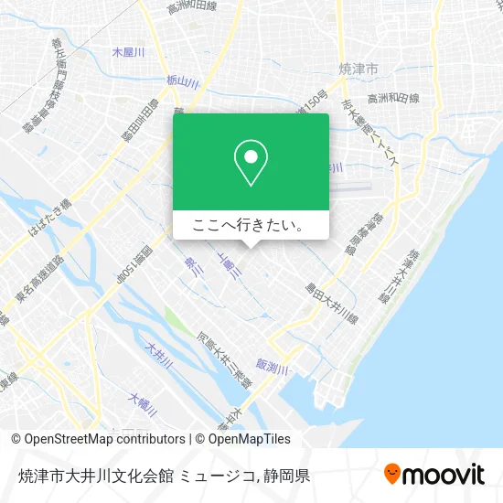 焼津市大井川文化会館 ミュージコ地図