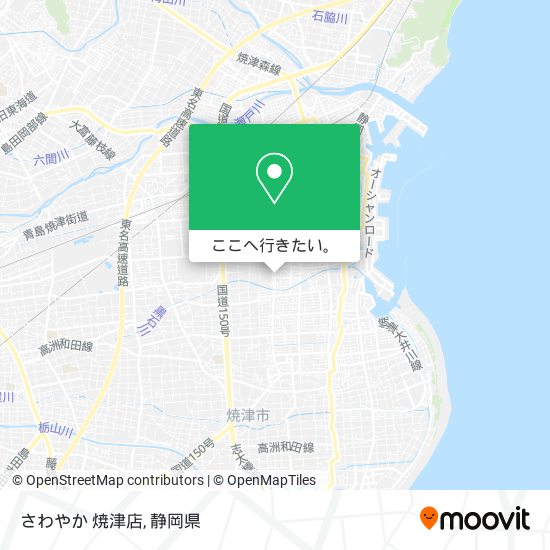 さわやか 焼津店地図