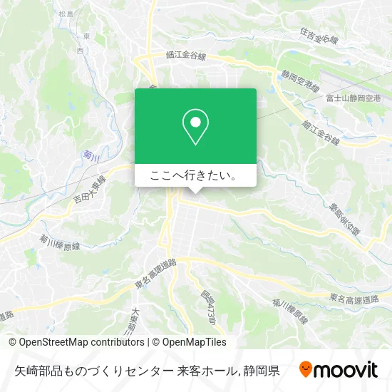 矢崎部品ものづくりセンター 来客ホール地図