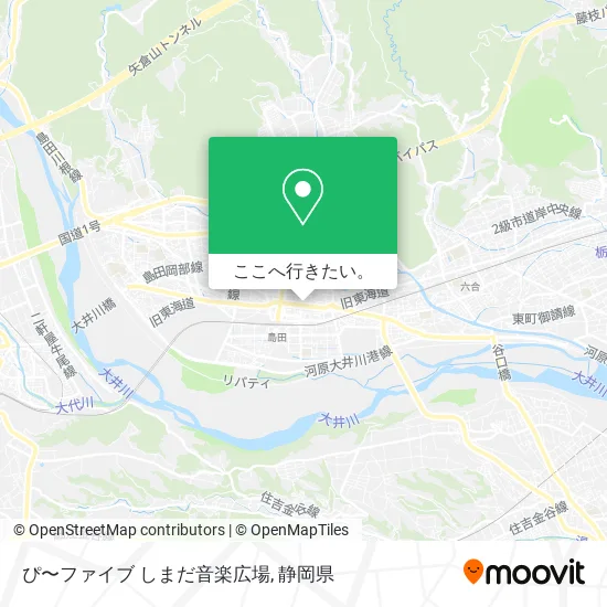 ぴ〜ファイブ しまだ音楽広場地図