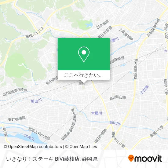 いきなり！ステーキ BiVi藤枝店地図