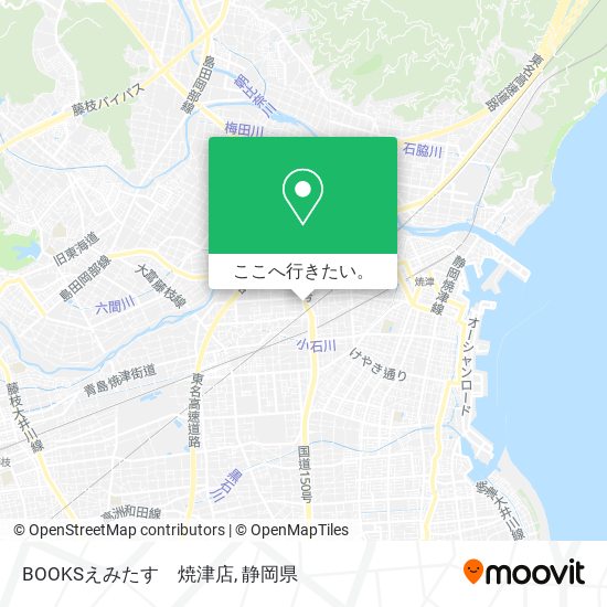 BOOKSえみたす　焼津店地図