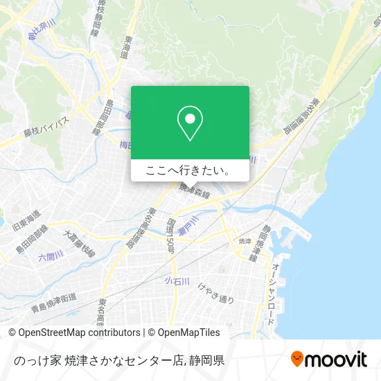 のっけ家 焼津さかなセンター店地図