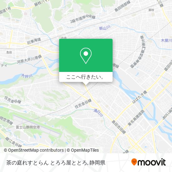 茶の庭れすとらん とろろ屋ととろ地図