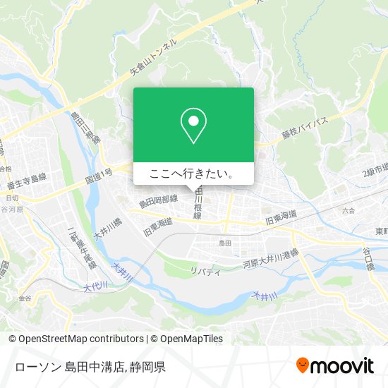ローソン 島田中溝店地図