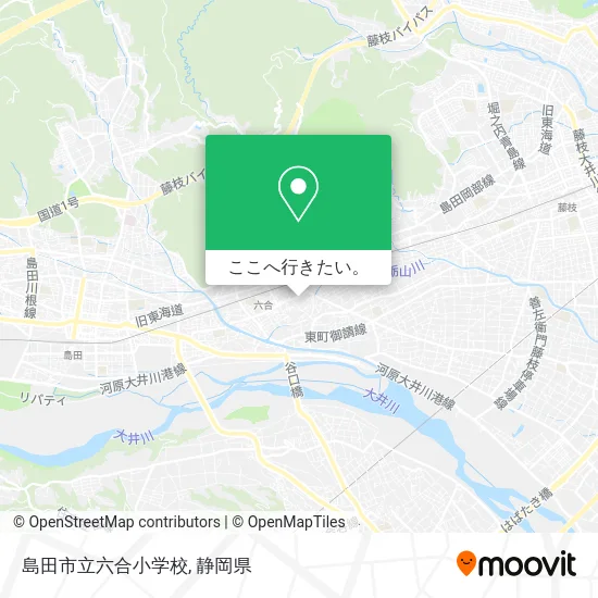 島田市立六合小学校地図