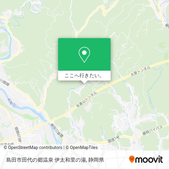 島田市田代の郷温泉 伊太和里の湯地図
