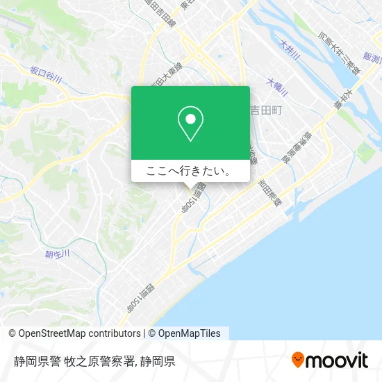 静岡県警 牧之原警察署地図